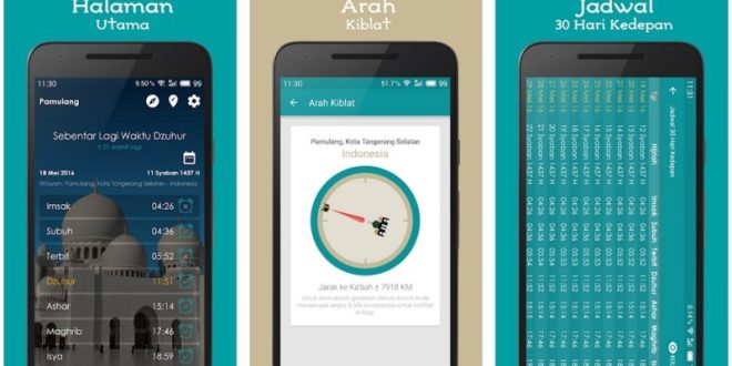 Aplikasi jadwal sholat akurat