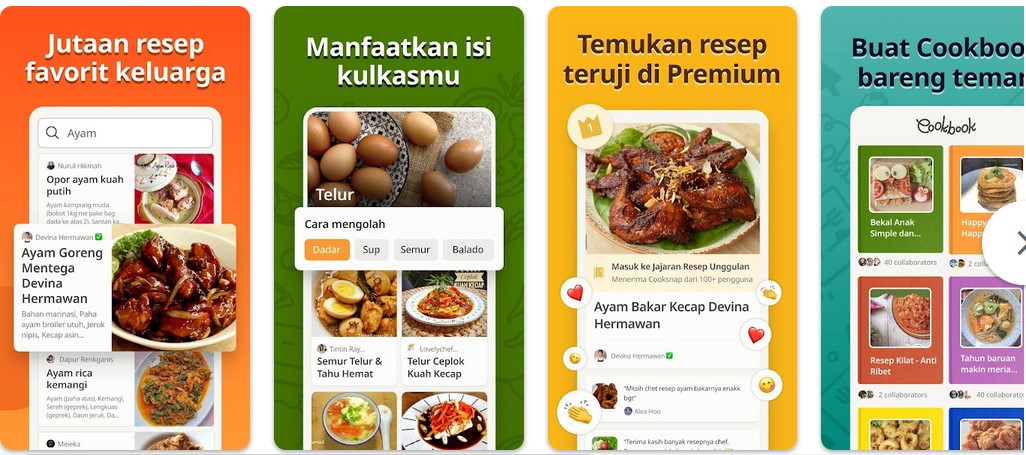 Aplikasi belajar masak untuk pemula